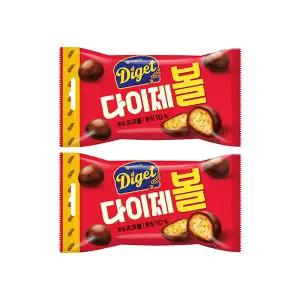 오리온 다이제볼 45g, 8입, 2개(총 16입)