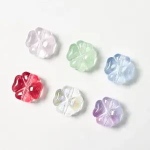 [리꾸리꾸] 키링부자재 키링만들기 악세사리 부자재 미니 글래스 클로버