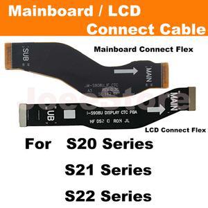 메인 보드 디스플레이 삼성 Galaxy S20 S21 S22 Plus Ultra FE 마더 충전 LCD 연결 케이블 확장 리본 용 플렉스