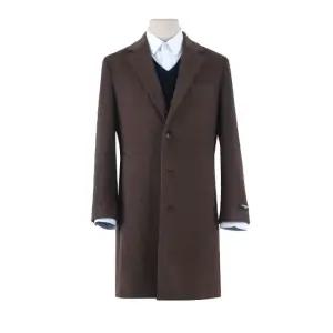 [티지패션 TG패션] 울 캐시미어 혼방 쓰리버튼 브라운 롱코트 BLC415541