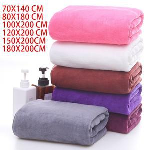 180x200cm 대형 두꺼운 마이크로 화이버 목욕 타올 흡수성 속건성 다기능 수영 피트니스 스포츠 미용실