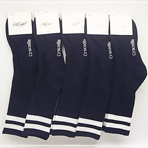 남성양말 크로커다일 스포츠양말 장목 검정색(5켤레) 양말 이중바닥양말 흰색양말