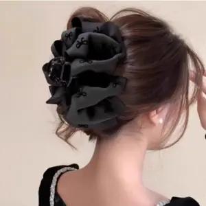 여성 리본 집게핀 머리핀 헤어 우아한 반묶음 고급 예쁜 여성스러움 단정한