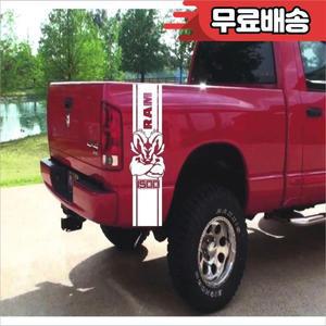 Dodge Ram 1500 뒷문 자동차 스티커 바디