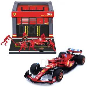 F1 레이싱 피트 정비소 페라리 SF24 샤를 르클레르 미니카