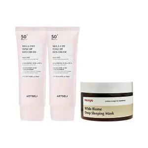 아트델리 톤업 선크림 50ml x2 + 마녀공장 딥슬리핑 마스크 100ml