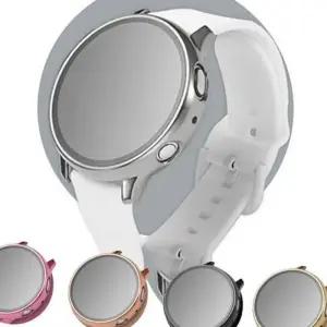 (올핀)갤럭시워치 액티브2 40mm 메탈 쉴드 케이스 풀커버 강화유리