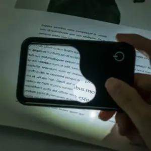 LED 돋보기 휴대용 확대경미니 신문 독서 읽기 고배율