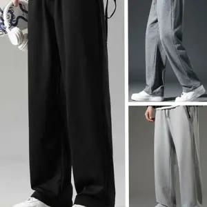남성 기모 바지 빅사이즈 트레이닝 데일리 남성 와이드 팬츠 밴딩 겨울 츄리닝