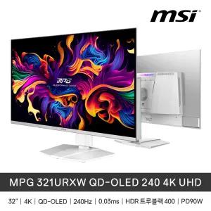 (특.가.할.인) MSI MPG 321URXW QD-OLED (화이트/240HZ/QD-OLED/0.03ms)