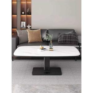 리프트 테이블 높은소파테이블 원형거실 가정용 세라믹 4인 스노우 원룸