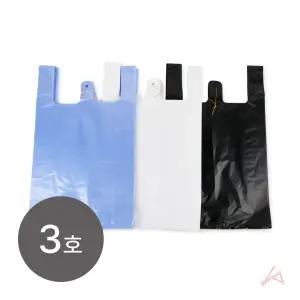 손잡이 비닐봉투 3호 100매 일반 마트봉투 27X45CM