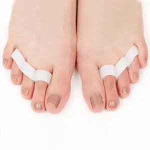 4홀 발가락 분리젤/분리기/밴드/새끼/보호대/끼우개/무지외반증/교정기/패드/무지외반/실리콘/발가락링