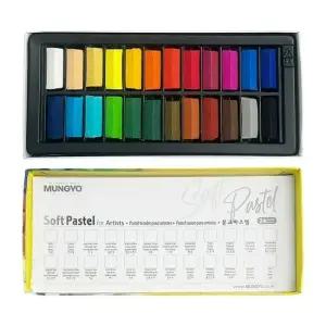 일반형 사각 파스텔 24색 사각 취미 그리기 블렌딩 진한색상 스케치 미술용 미술용품