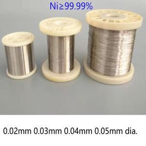 10미터 0.02mm Ni 99.99% 순수 니켈 와이어 초미세 라인 합금 전극 EDM