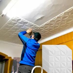 화장실천정도배지 천장 시트지 욕실 거실 침실 벽지 방수 인테리어 스티커