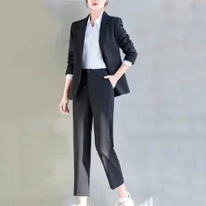 여자 면접 정장 자켓 코트 루즈핏 캐주얼 기본 직업복