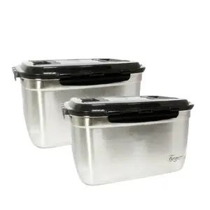 키친아트 스텐304 무연마 대용량 김치통12L-2개
