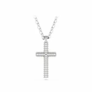 [브랜드 주얼리   패션액세서리] Insigne Pave 십자가 로듐 목걸이 5675577