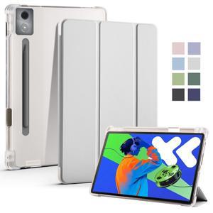 Xiaoxin Pad Pro 12.7 2025 케이스 (펜 홀더 포함) Lenovo 12 7 커버 용 Trifold 소프트 백 스탠드 태블릿
