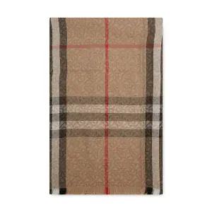 [버버리] 공용 빈티지 체크 아카이브 베이지 스카프 8055872