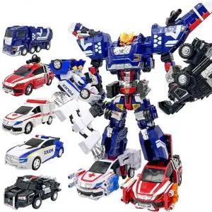 헬로카봇 펜타스톰 X 5단 합체 변신 로봇 자동차 장난감