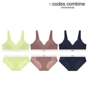 [코데즈컴바인이너웨어](강남점)골지 스포츠브라 세트 3종택1(CEWBR213+CEWBP213)