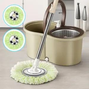 스핀 물걸레 바닥 물기제거 회전 통돌이 마대 밀대
