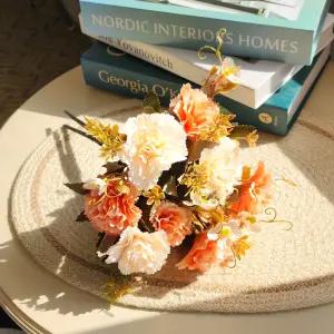 베이치 카네이션 조화 어버이날 꽃다발, 2개, 코랄