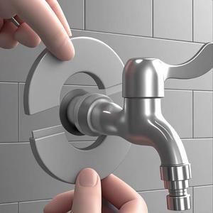 4pcs 벽 분할 플랜지 스테인레스 스틸 라운드 Escutcheon 플레이트 벽걸이 형 물 파이프 커버 액세서리