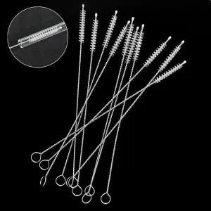 스텐인리스 빨대 젖병 세척솔 젖병솔 10P