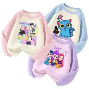 케이팝 데몬헌터스 맨투맨 후드티 기모 플리스 겨울 기모맨투맨 조이 긴팔 케데헌 남자