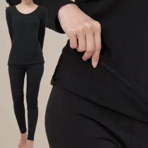 국산 여성 면기모 동내의 내복 상하세트