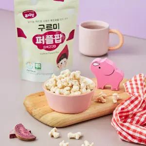 구르미팝 야채 퍼프 4봉세트 유기농 아기 쌀과자 유아 간식