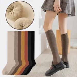 여성용 통파일 베이직 윈터니삭스 5켤레