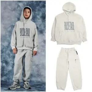 [갤러리아] [블루테일]상하세트  AZI1TS03LG/AZI1PT02LG플리스하프집업