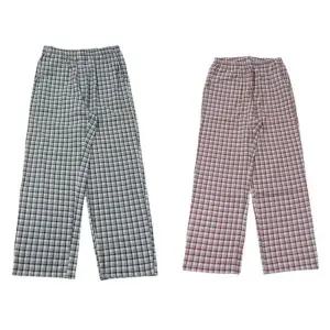 [갤러리아] [비비안]고급스러운 선염기모 체크 커플 파자마(EZ1952P EZ2952P SET)