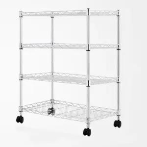 다용도실 베란다 4단 메탈 수납 정리대 조립선반 수납선반 랙 미니선반 틈새선반 앵글