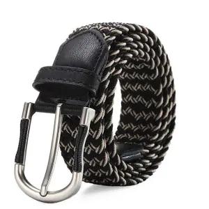 고탄성 패브릭 꽈배기 벨트 블랙 베이지 캐주얼 스판 허리띠