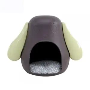 강아지 세로 하우스 방석포함 초코 1P 고양이 숨숨집 (WFD651B)