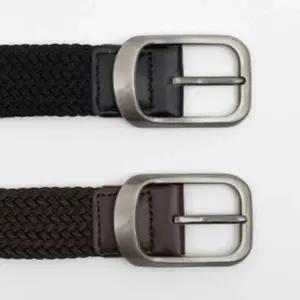 포인트 핀버클 꽈배기 벨트 2p세트 패브릭 청바지벨트