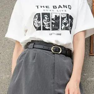 버클 여자 캐주얼 벨트 여성 허리띠 슬림 2색