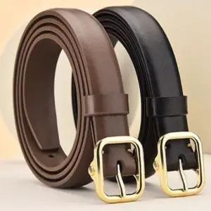 캐주얼 버클 허리띠 여성 여자 슬림 4색 벨트