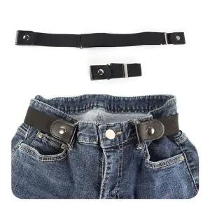 벨트 고무허리띠 스판 허리조절 밴딩 버클 청바