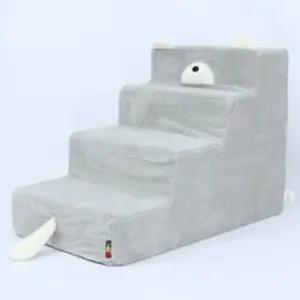 강아지 테일 스텝 4단 그레이 1P 반려견 논슬립 계단 (WF6951B)