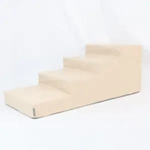 강아지 침대 소파 계단 4단 베이지 1P 애견 관절 보호 (WF70CA2)