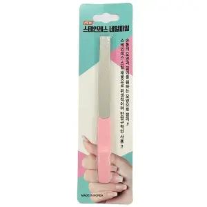 [하프클럽/]손톱 길이 원하는 모양으로 스테인레스 네일파일 핑크