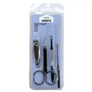 [하프클럽/]손톱가위 코가위 족집게 귀이개 남성 미용세트 4입