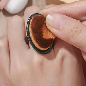 [하프클럽/]네일 반지형 소형 브러쉬 미니 더스트 솔