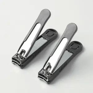 고품질 클리핀 손톱깍이 대형 안튀는 2p세트블랙 블랙 (WFF9C2E)